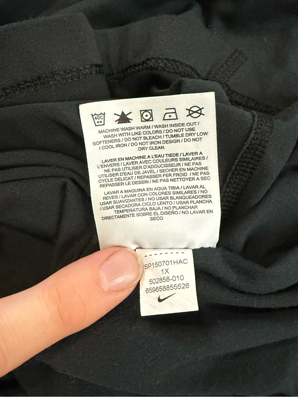Nike Dri-FIT Element 1/2 Zip Running Top Women’s 1X Black - Picture 5 of 5